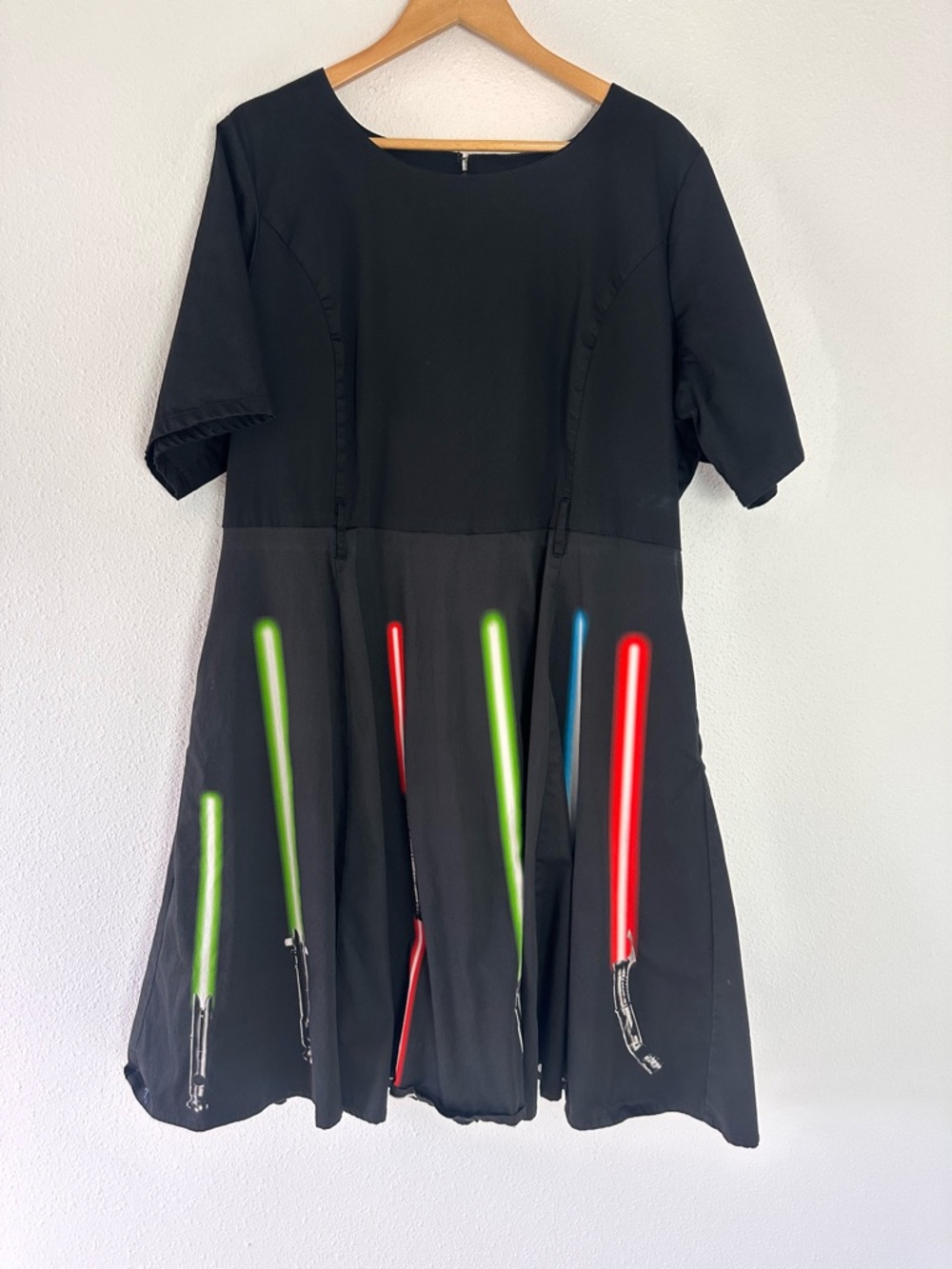 Star Wars Her Universe Dress Light Sabers Black No Belt 24